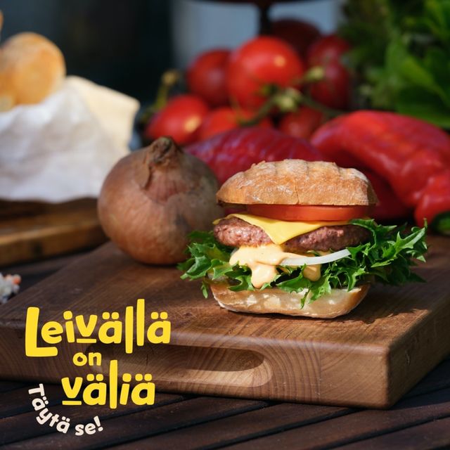 Leivällä on väliä: hampurilainen