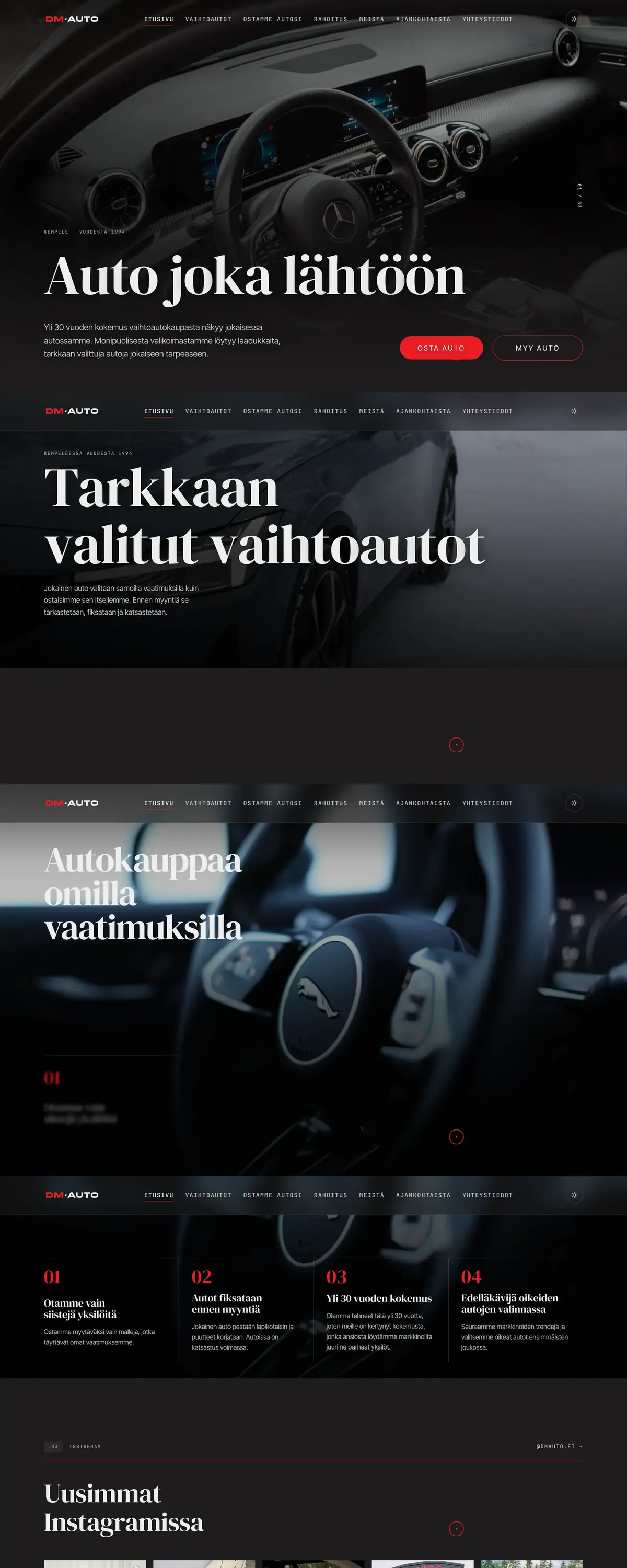 DM-Auto – verkkosivut
